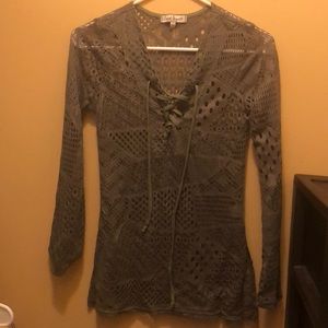 Crave fame green top